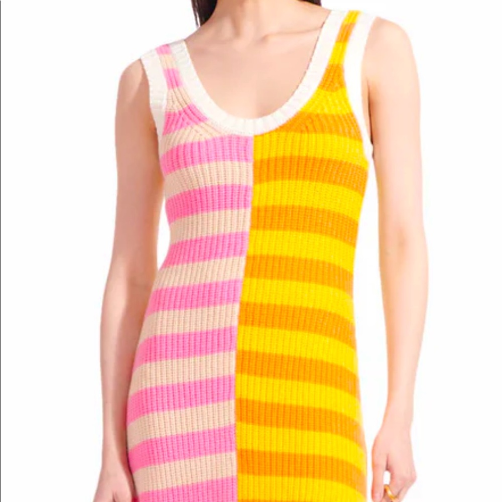 Staud stripe multi seashore dress XS